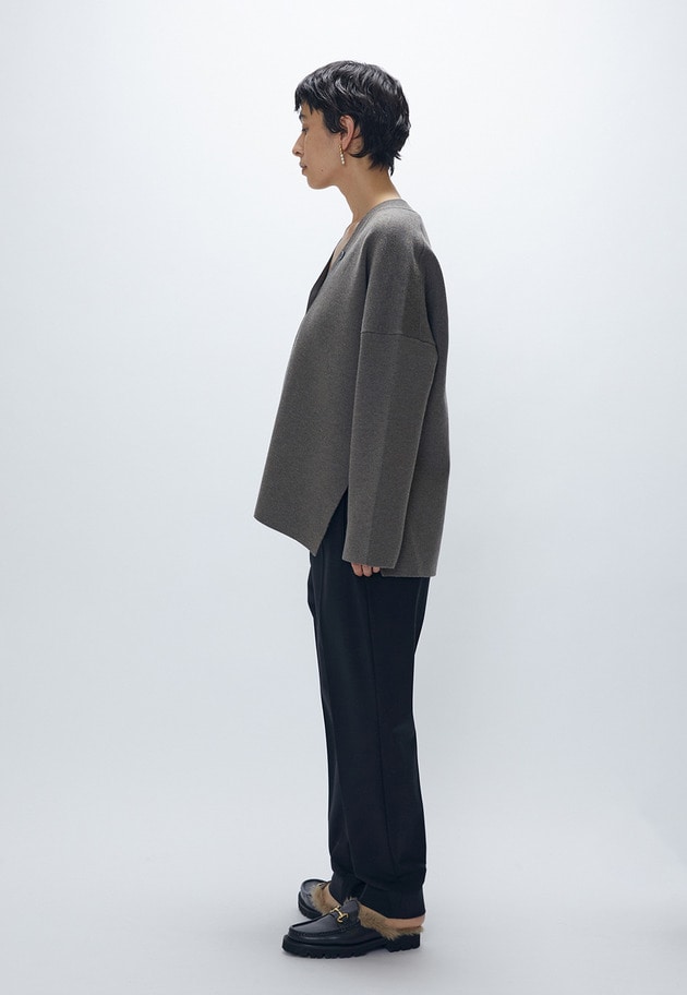 ウールコットンスムースニットカーディガン 詳細画像 Mocha 6