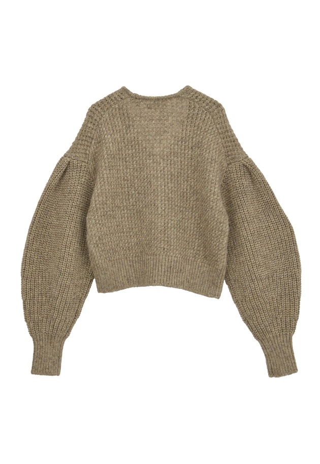 ラメモヘアリリヤーンボレロカーディガン 詳細画像 Gold 12