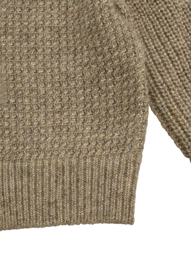 ラメモヘアリリヤーンボレロカーディガン 詳細画像 Gold 15