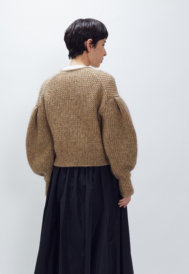 ラメモヘアリリヤーンボレロカーディガン 詳細画像 Gold 3