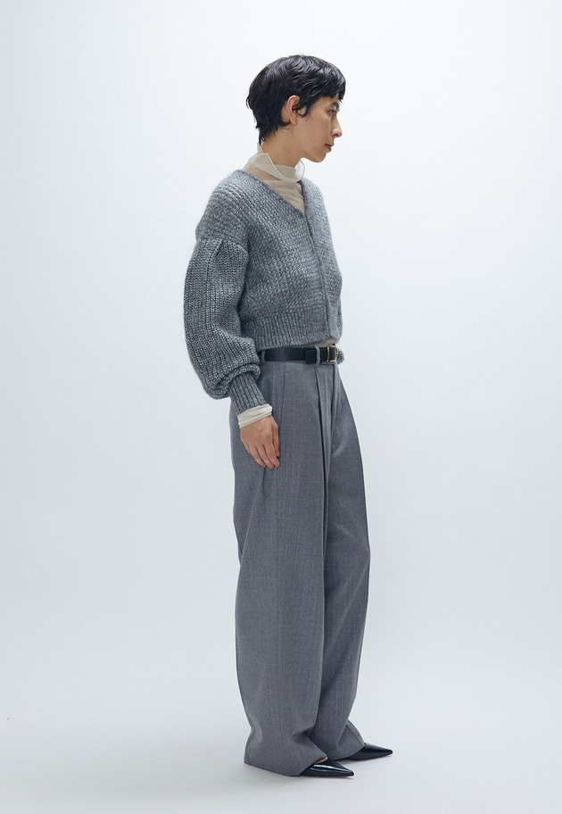 ラメモヘアリリヤーンボレロカーディガン 詳細画像 Silver 5