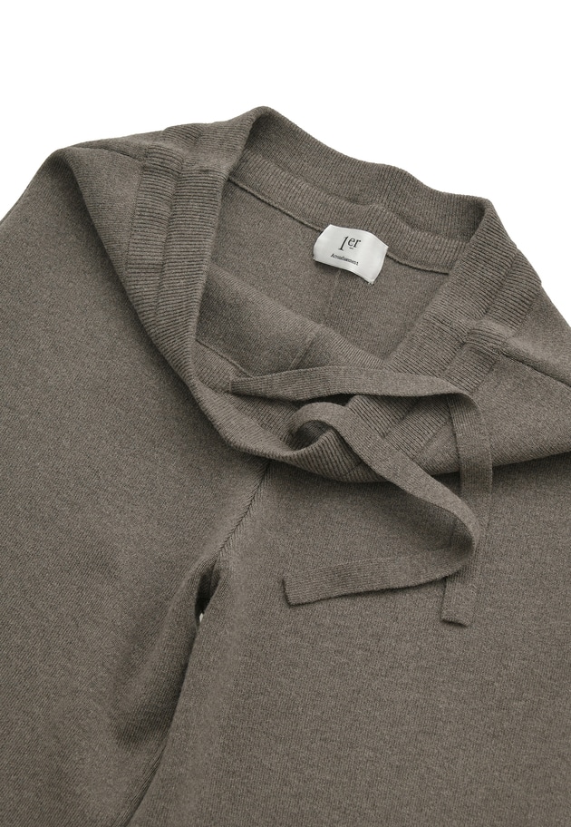 ウールコットンスムースニットパンツ 詳細画像 Mocha 14