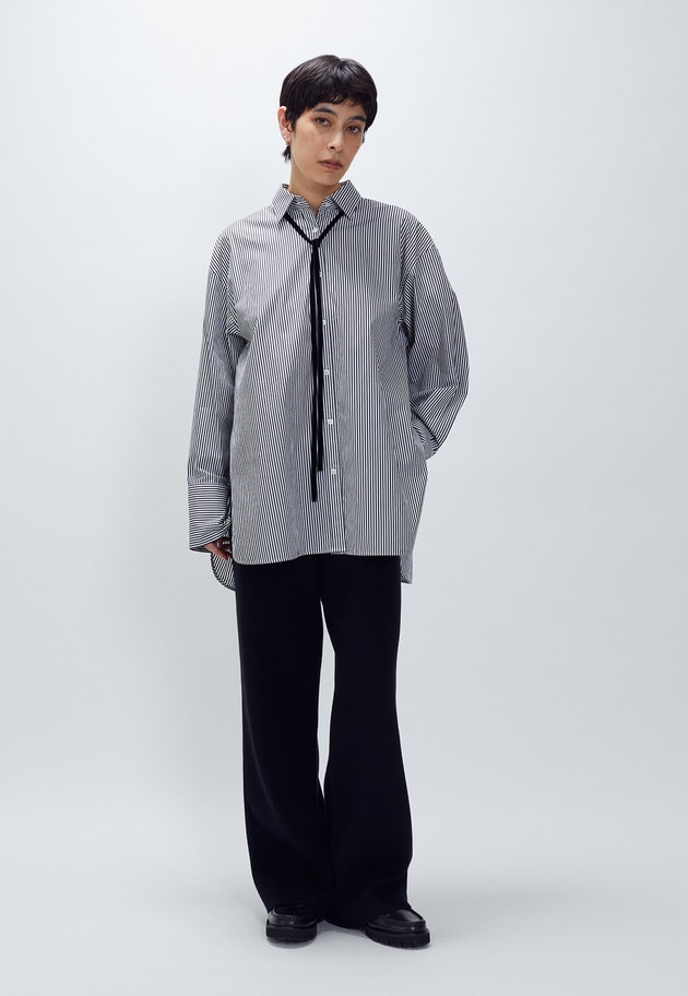 ウールコットンスムースニットパンツ 詳細画像 Black 8