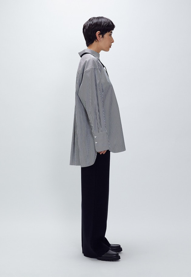 ウールコットンスムースニットパンツ 詳細画像 Black 9