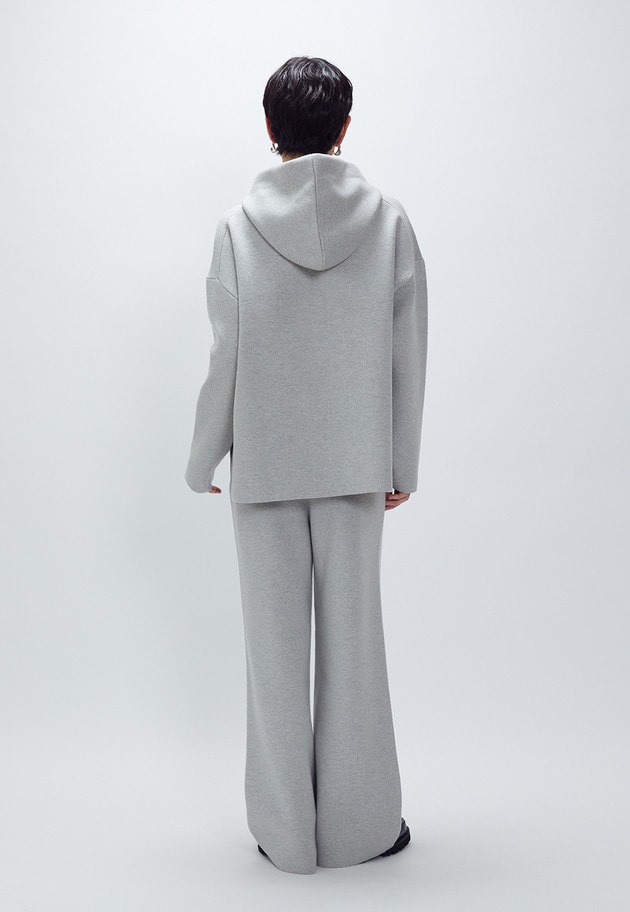 ウールコットンスムースニットパンツ 詳細画像 Light gray 5