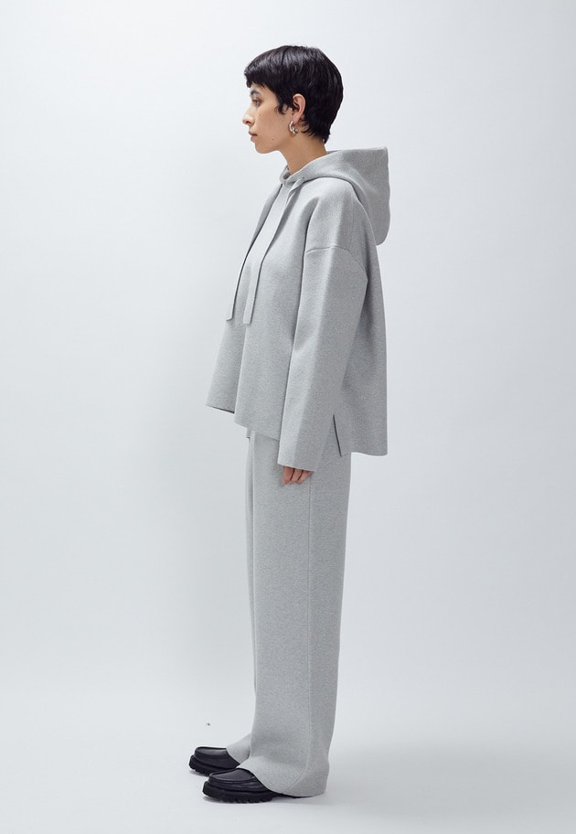 ウールコットンスムースニットパンツ 詳細画像 Light gray 6