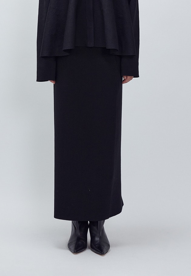 ニットタイトスカート 詳細画像 Black 1