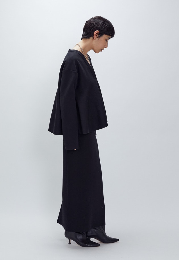 ニットタイトスカート 詳細画像 Black 5