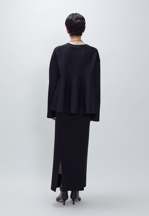 ニットタイトスカート 詳細画像 Black 6