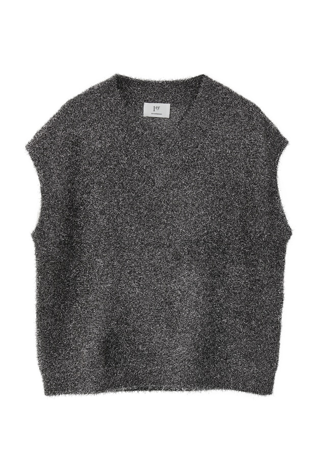 ラメモールニットジレ 詳細画像 Gray 11