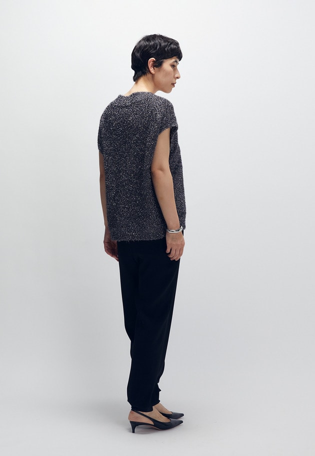 ラメモールニットジレ 詳細画像 Gray 3