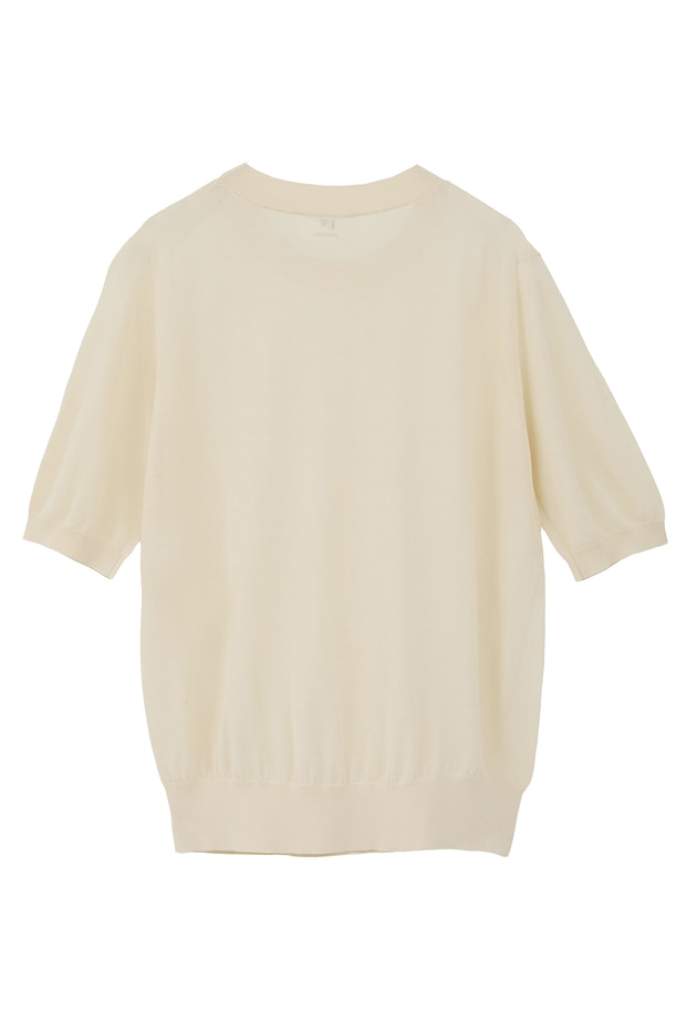 アセテートウールショートスリーブニット 詳細画像 Cream 12