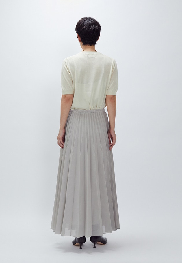 アセテートウールショートスリーブニット 詳細画像 Cream 5