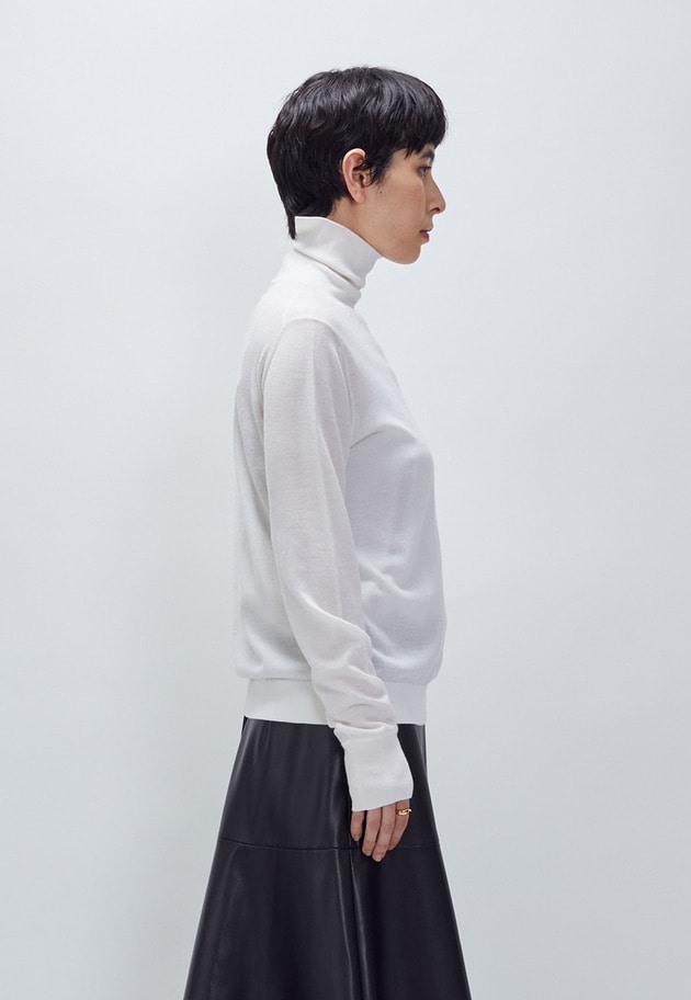 スーパーファインウールボトルネック 詳細画像 Offwhite 2