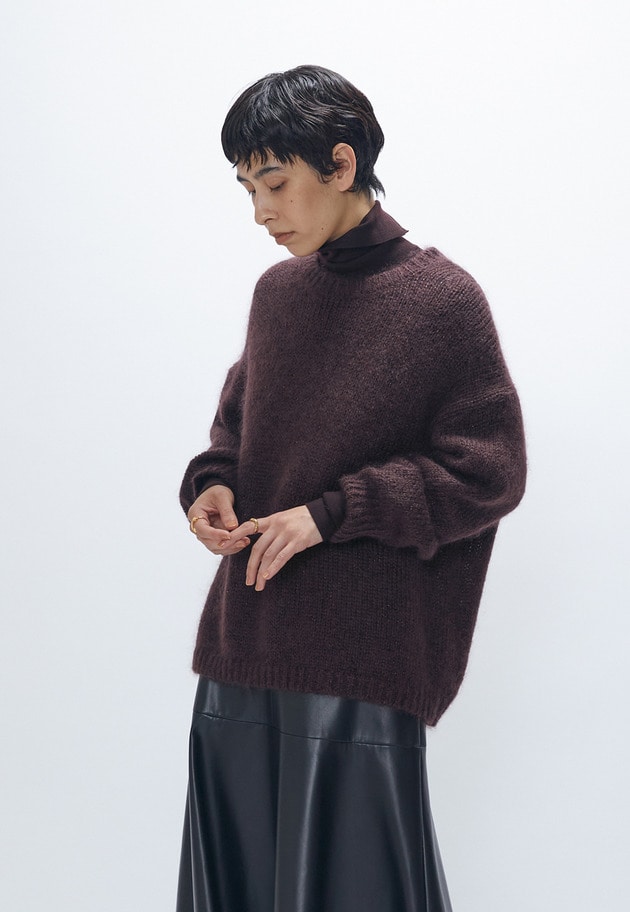 スーパーファインウールボトルネック 詳細画像 Bordeaux 6
