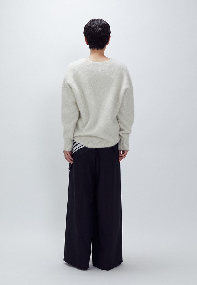 FOXカシミアVネックプルオーバー 詳細画像 Beige 5