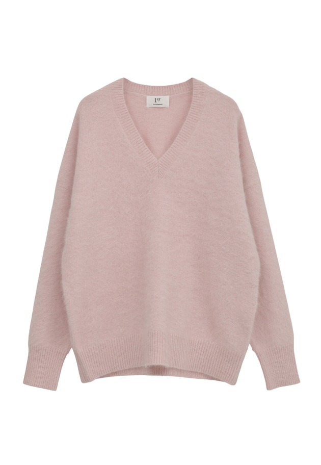 FOXカシミアVネックプルオーバー 詳細画像 Pink 11