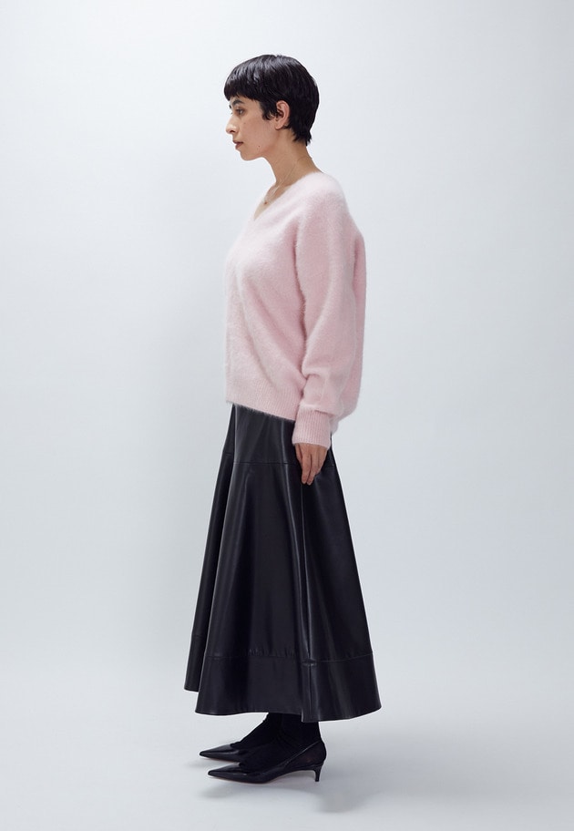 FOXカシミアVネックプルオーバー 詳細画像 Pink 4