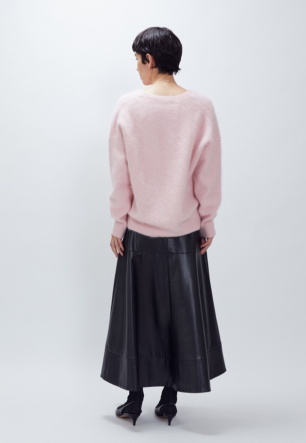 FOXカシミアVネックプルオーバー 詳細画像 Pink 5