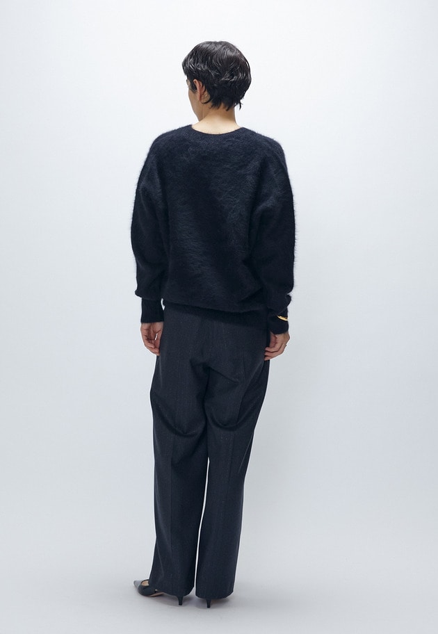 FOXカシミアVネックプルオーバー 詳細画像 Black 6