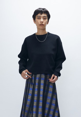 ボックスショートニットプルオーバー