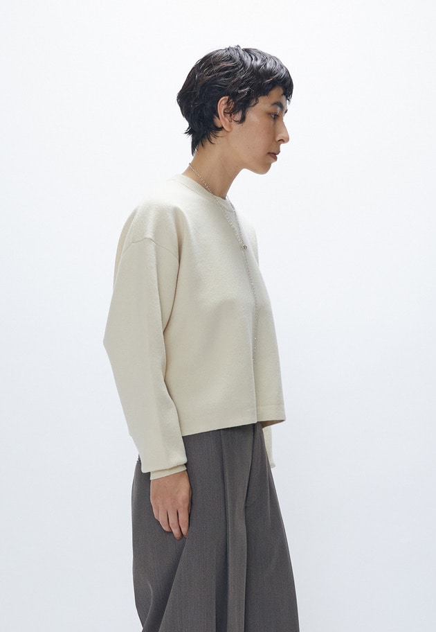 ボックスショートニットプルオーバー 詳細画像 Offwhite 2