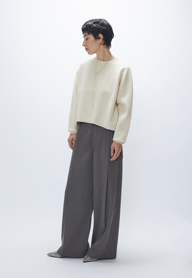 ボックスショートニットプルオーバー 詳細画像 Offwhite 4