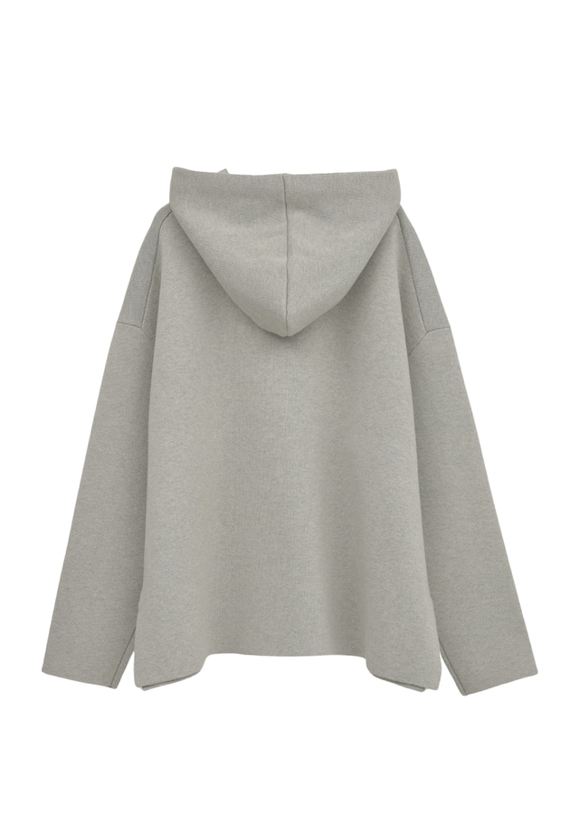 ウールコットンスムースニットフーディー 詳細画像 Light gray 12