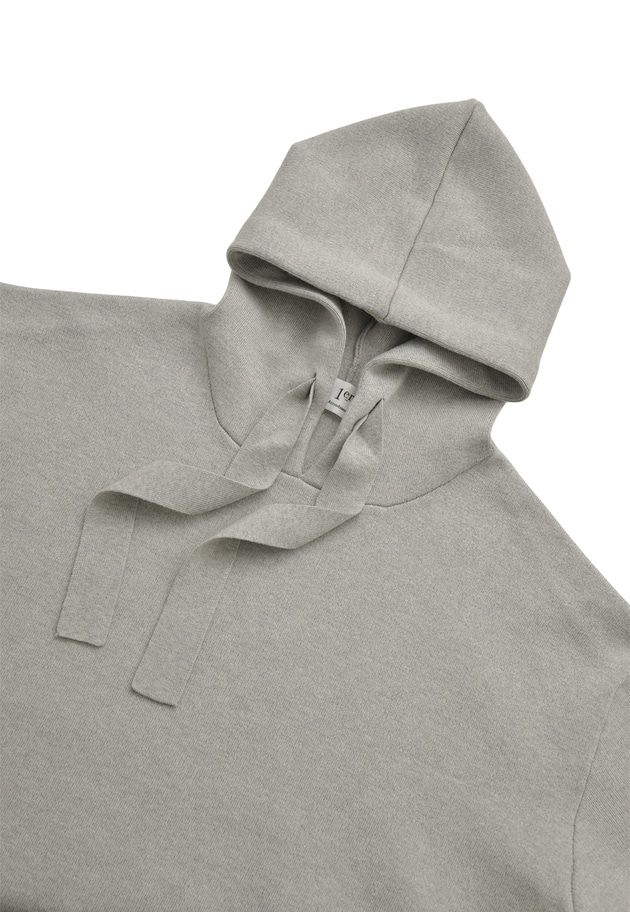 ウールコットンスムースニットフーディー 詳細画像 Light gray 13