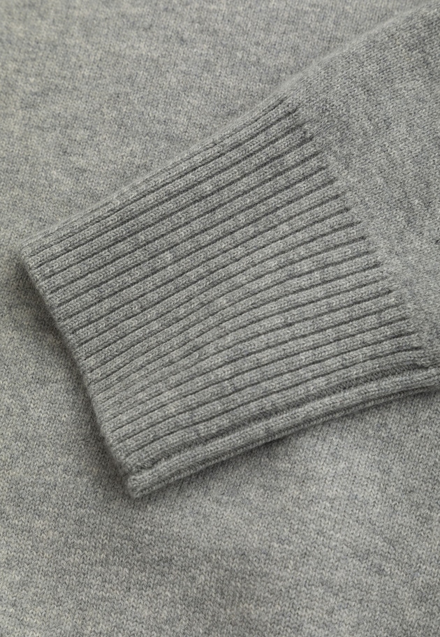 ウールカシミアダブルフェイスボトルネックニット 詳細画像 Light gray 14