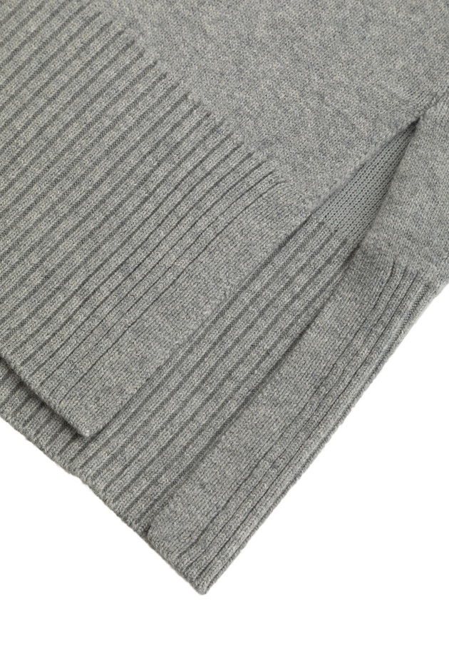 ウールカシミアダブルフェイスボトルネックニット 詳細画像 Light gray 15