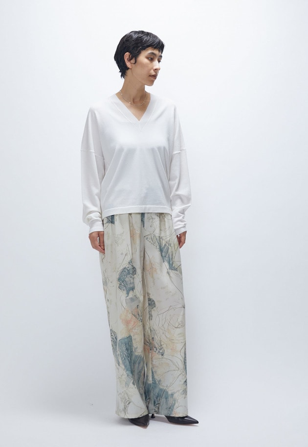 スーパーファインＶネックプルオーバー 詳細画像 Offwhite 4