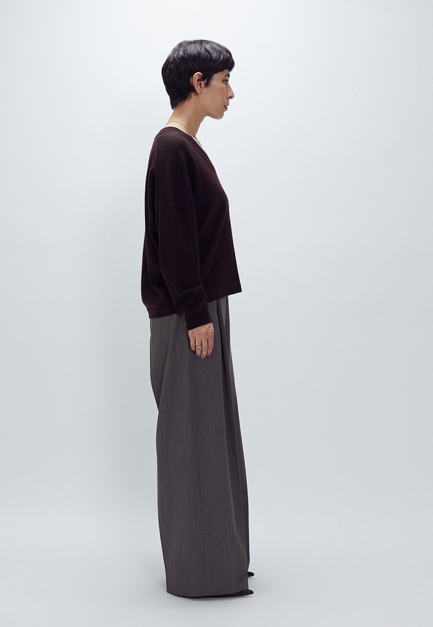 スーパーファインＶネックプルオーバー 詳細画像 Bordeaux 5