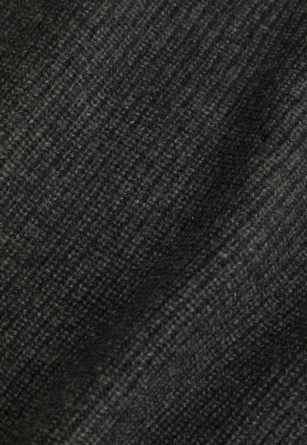 ウールナイロン畦Vネックプルオーバー 詳細画像 Charcoal 2