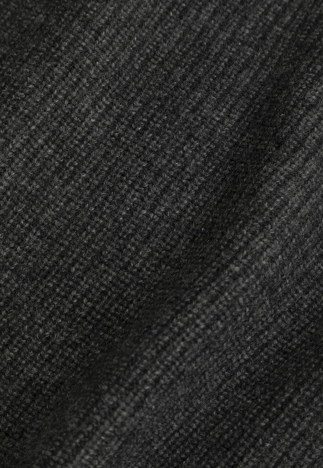 ウールナイロン畦Vネックプルオーバー 詳細画像 Charcoal 7