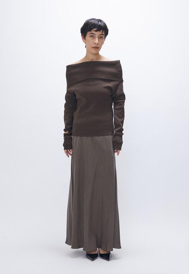 オフショルダープルオーバー 詳細画像 Mocha 2