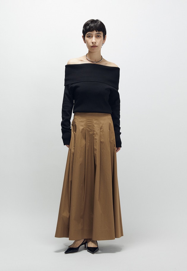 オフショルダープルオーバー 詳細画像 Black 3