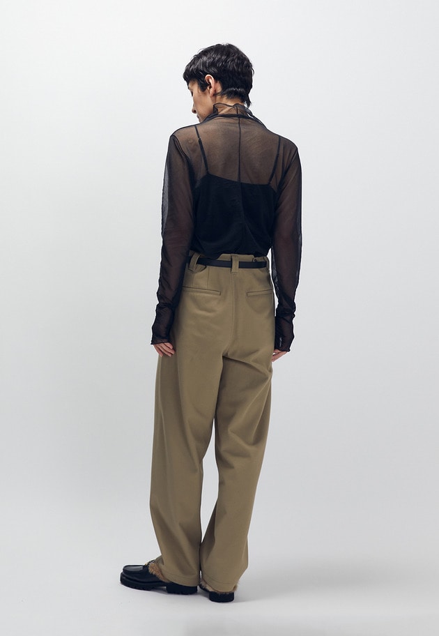 シアーハイネックカットソー 詳細画像 Black 4