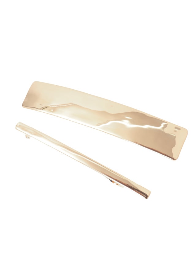 ＜JAMIRAY（ジャミレイ）＞“HORIZON”バレッタ(2個セット) 詳細画像 Gold 1