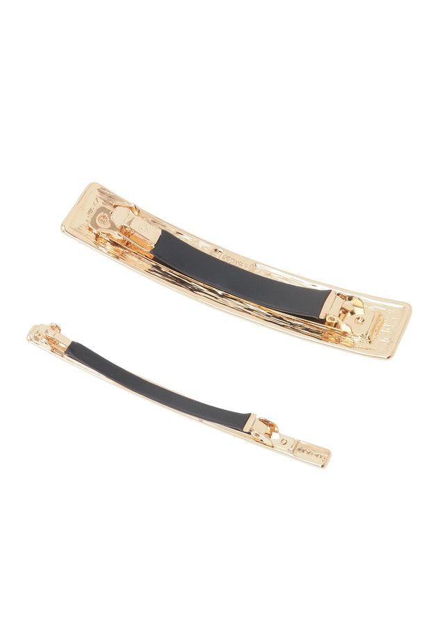 ＜JAMIRAY（ジャミレイ）＞“HORIZON”バレッタ(2個セット) 詳細画像 Gold 2