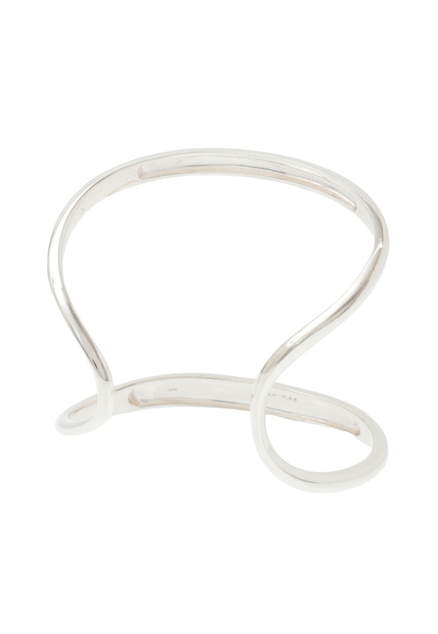 ＜JAMIRAY（ジャミレイ）＞“LINE SCULPT”バングル（シルバー） 詳細画像 Silver 2