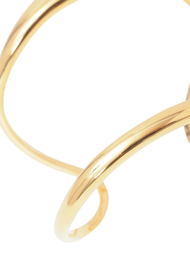 ＜JAMIRAY（ジャミレイ）＞“LINE SCULPT”バングル（ゴールド） 詳細画像 Gold 4