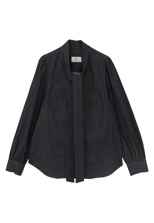 ライトデニムボウタイブラウス 詳細画像 Indigo 11