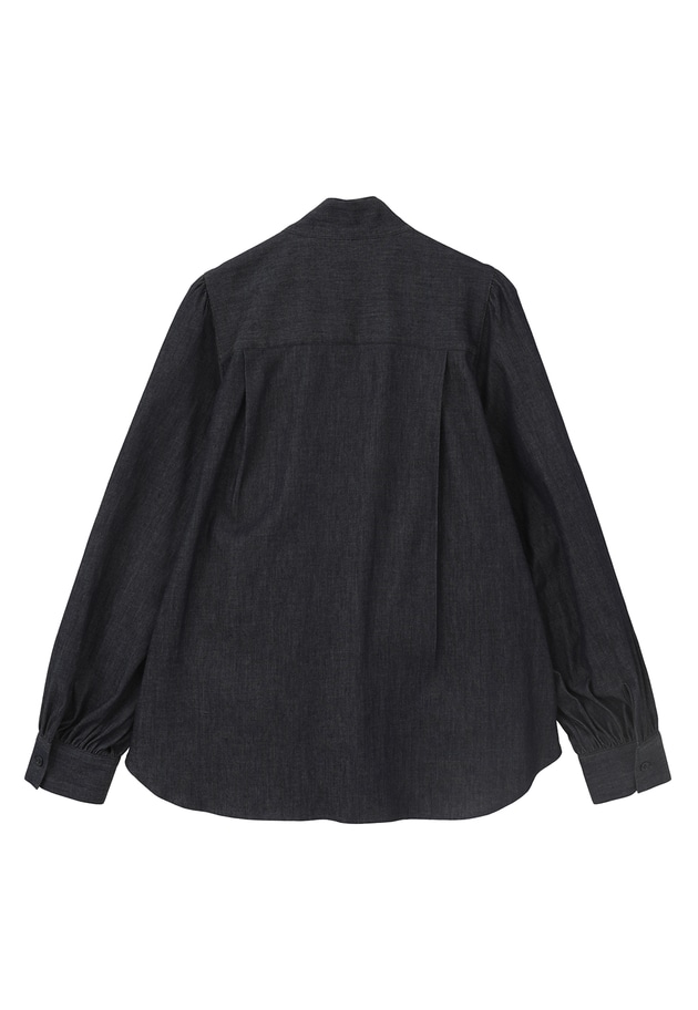 ライトデニムボウタイブラウス 詳細画像 Indigo 12