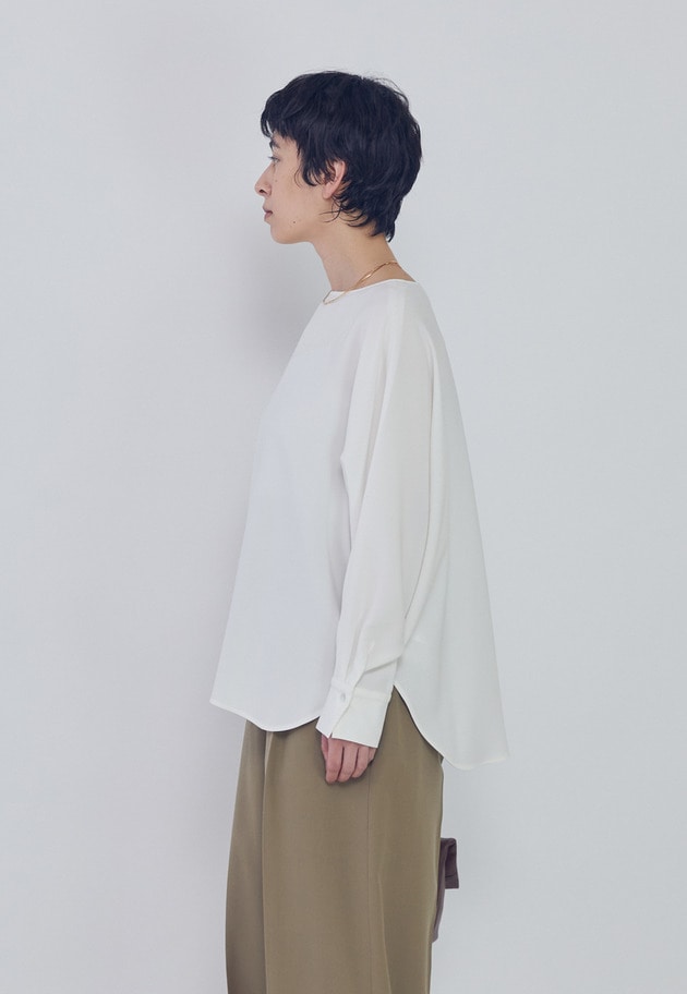 ダブルクロスドルマンブラウス 詳細画像 Offwhite 2