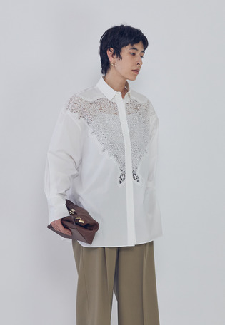 ケミカルレースシャツ