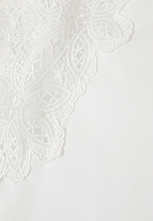 ケミカルレースシャツ 詳細画像 White 13