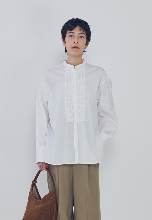 フリルブザムシャツ 詳細画像 Offwhite 1