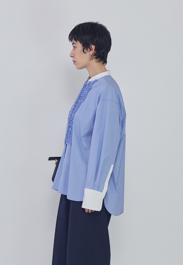 フリルブザムシャツ 詳細画像 Stripe 3