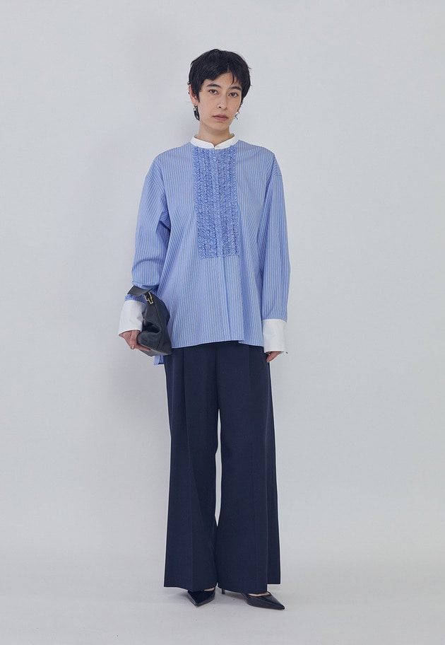 フリルブザムシャツ 詳細画像 Stripe 4